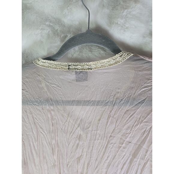 Y2K Pink Lace Babydoll Slip Dress XS Boho Ballet Feminine Coquette Whimsigoth - Picture 9 of 11